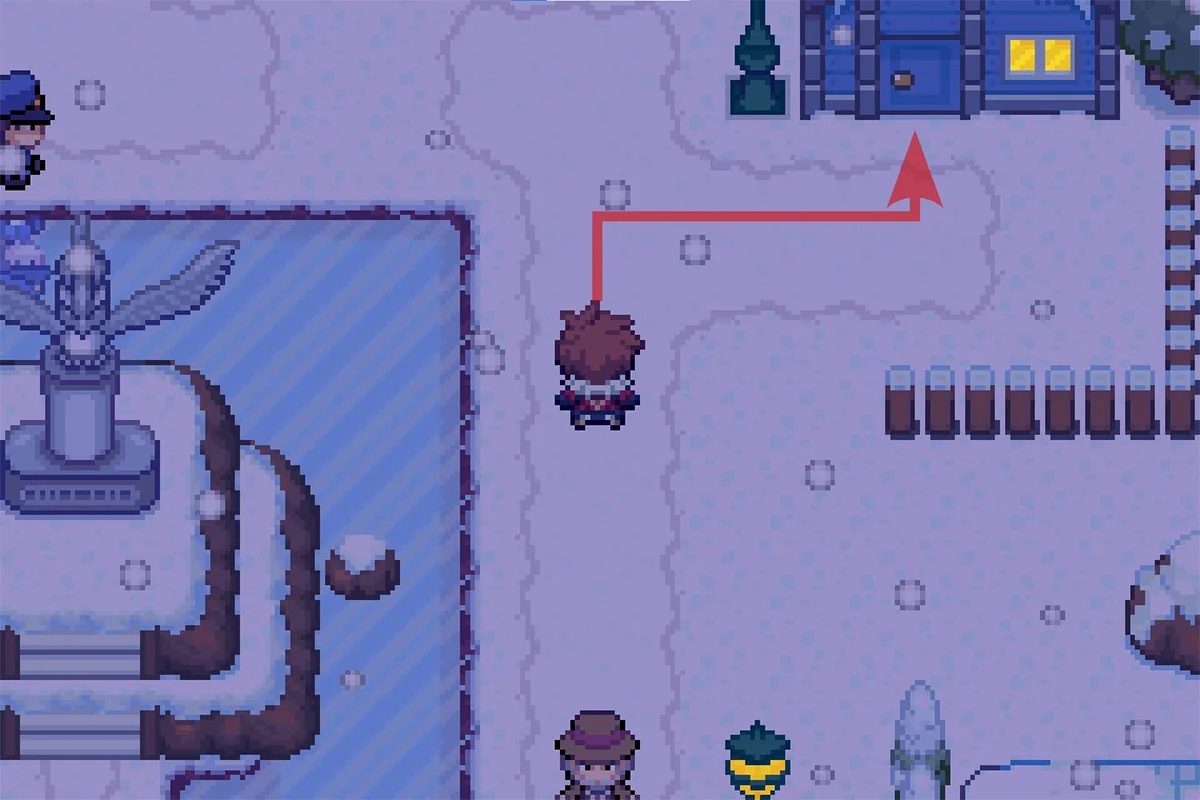 벨린 타운 북동쪽 집으로 들어가는 모습. / Pokémon Unbound