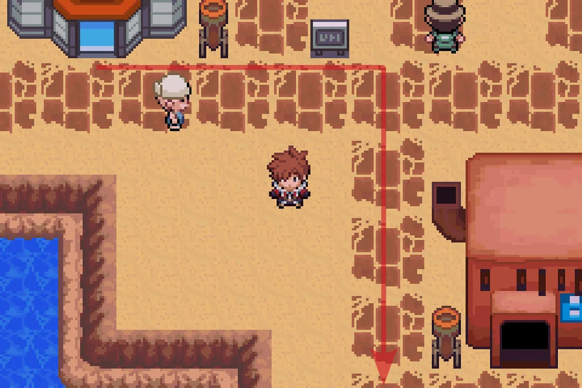 From the Gurun Town Pokémon Center. / Pokémon Unbound