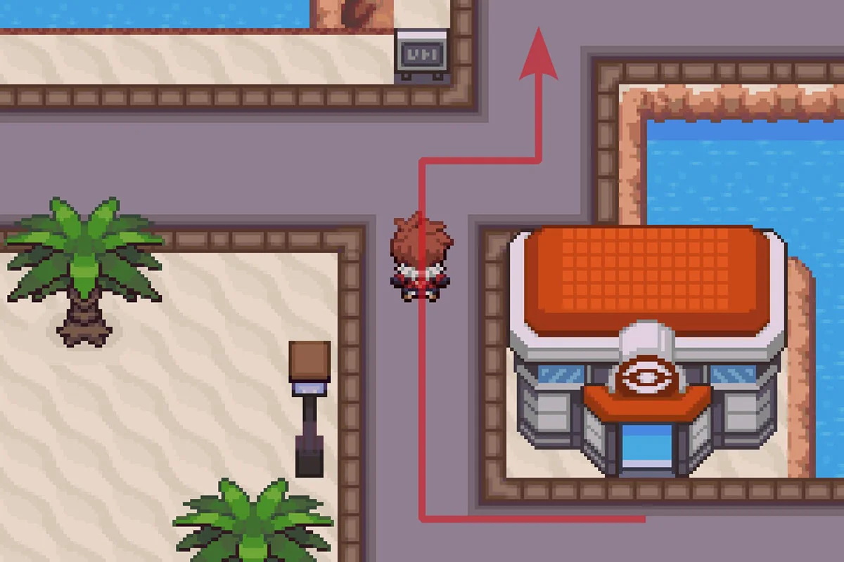 데하라시티 포켓몬 센터에서 북쪽으로 이동 / 포켓몬 언바운드