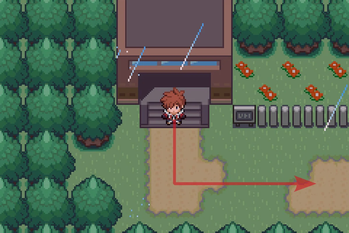 어번 수로 비행 포인트 밖. / Pokémon Unbound