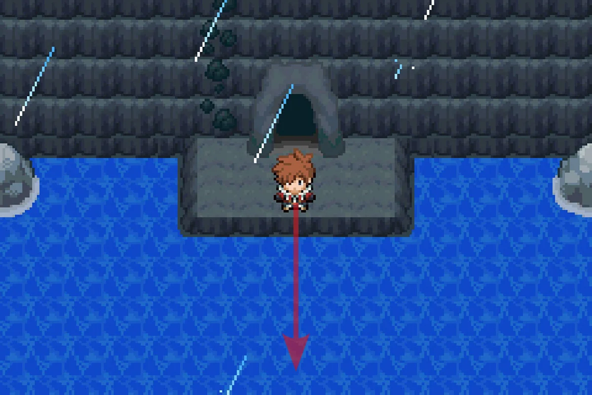 공허의 유적 입구 밖. / Pokémon Unbound