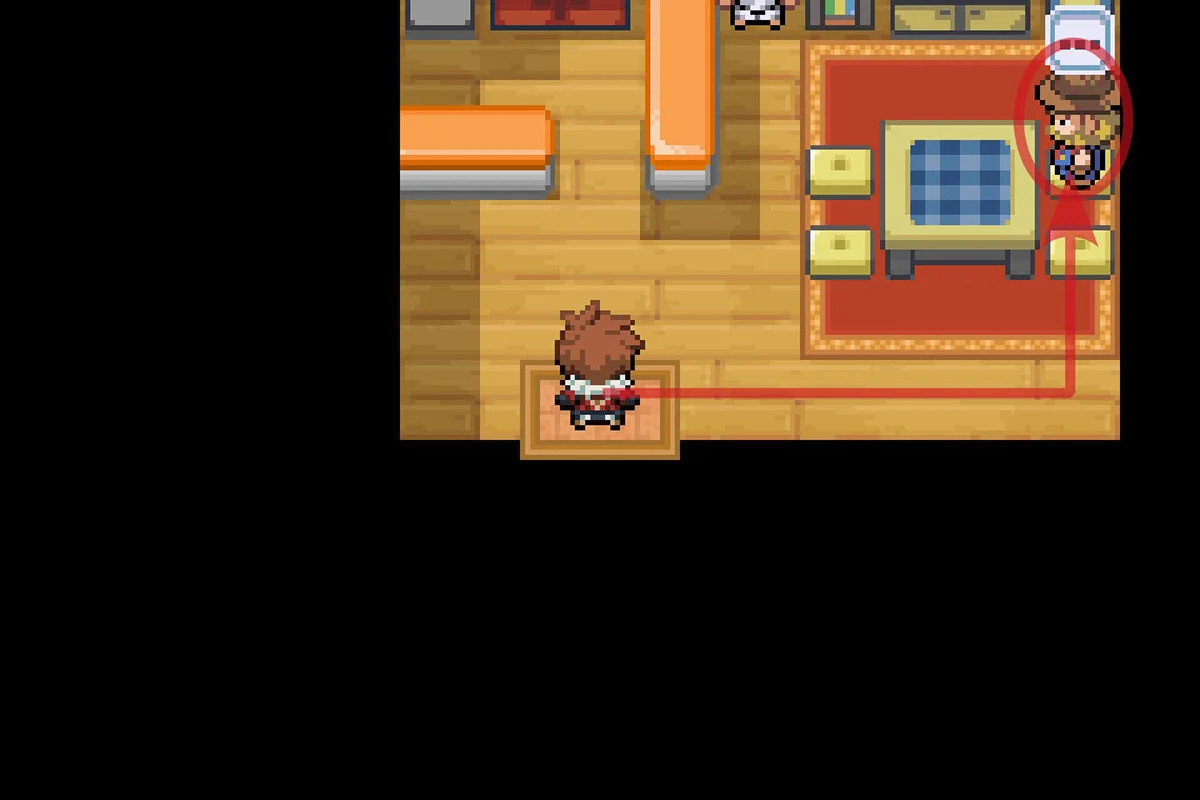 카우보이 NPC에게 다가가는 모습. / Pokémon Unbound