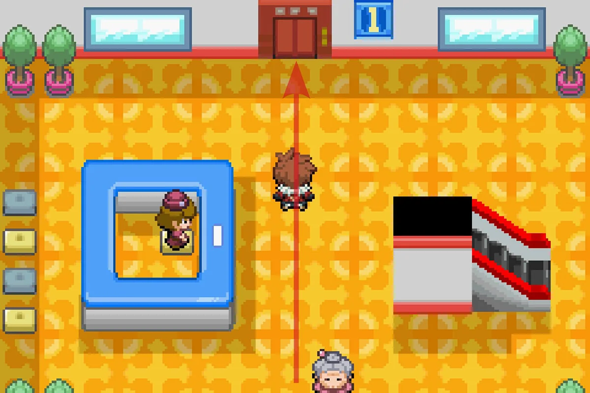 엘리베이터 탑승 / 포켓몬 언바운드