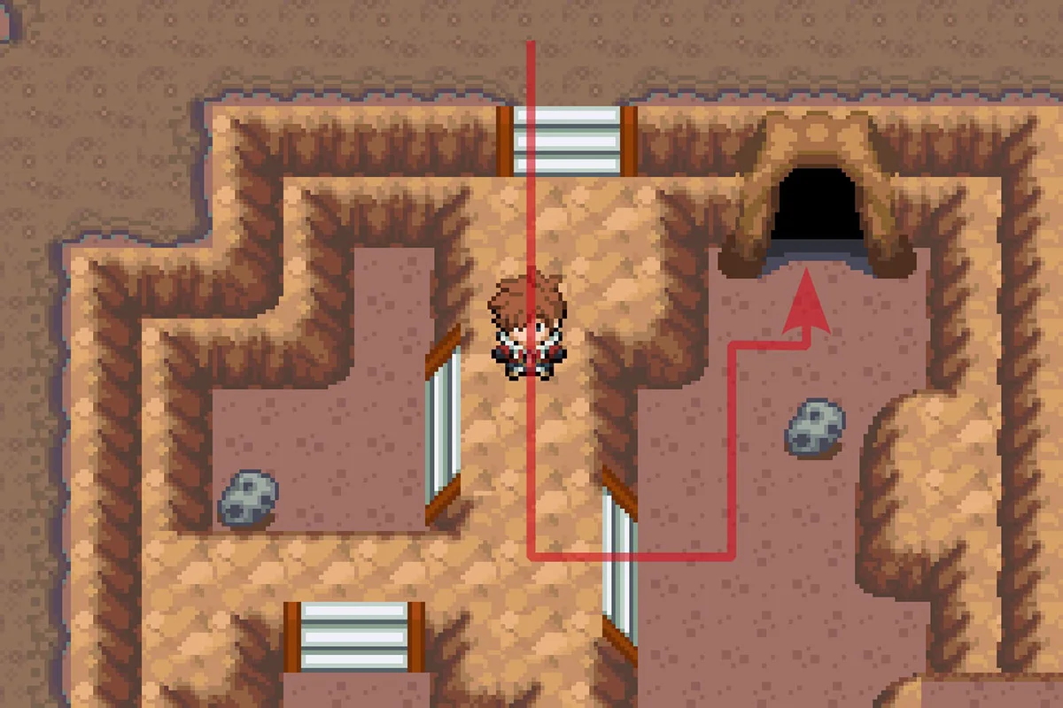 밸리 동굴로 들어가는 모습. / Pokémon Unbound