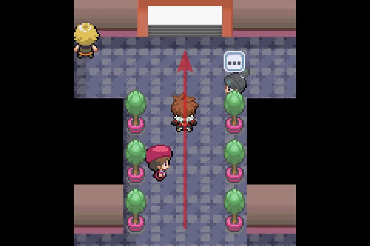 연결 통로의 반대편으로 나가는 모습. / Pokémon Unbound