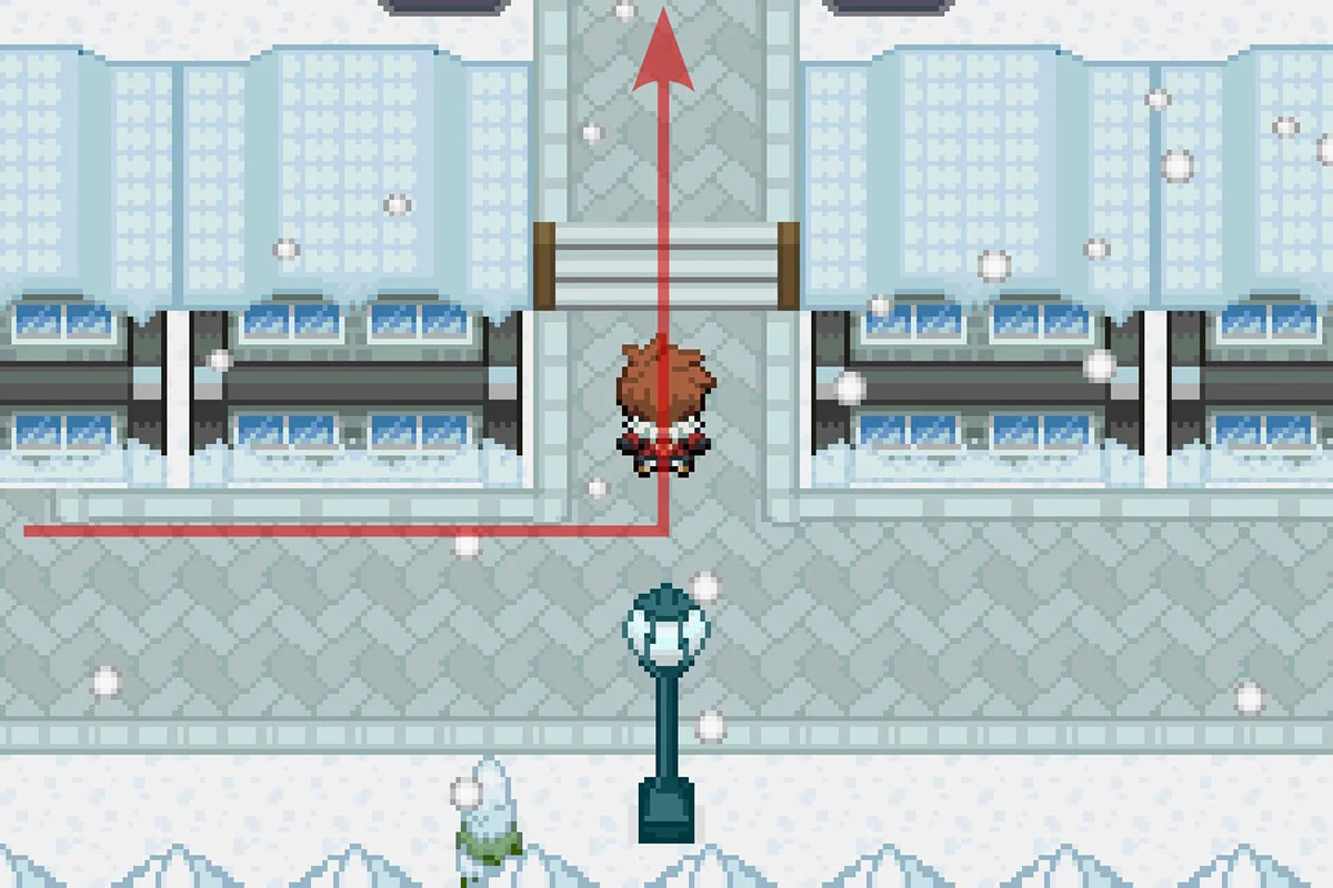 Following the path heading North. / Pokémon Unbound