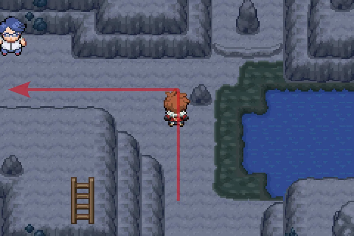 첫 번째 갈림길에서 서쪽으로 이동 / 포켓몬 언바운드