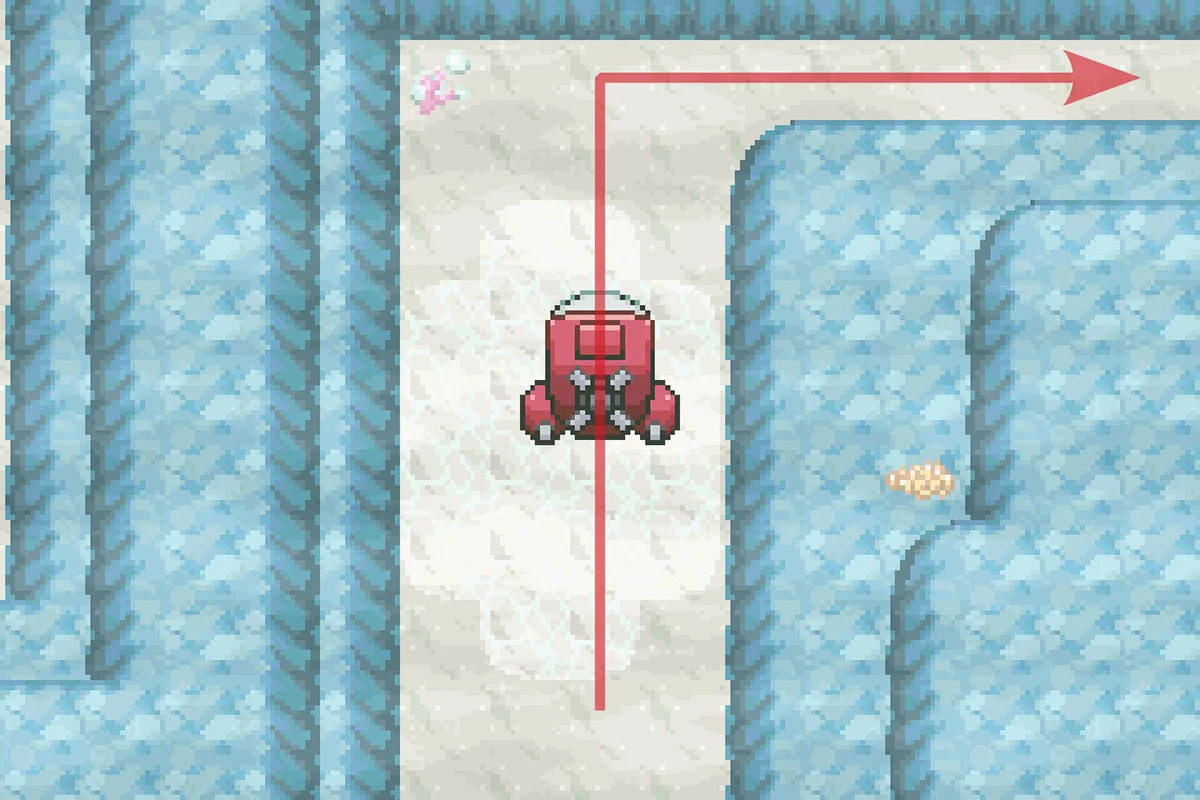 북쪽 길을 따라가는 모습. / Pokémon Unbound