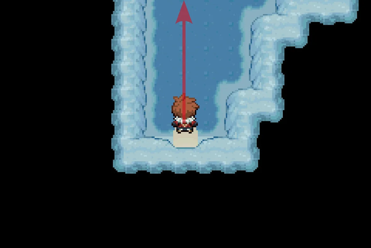 Going North after entering the hole. / Pokémon Unbound
