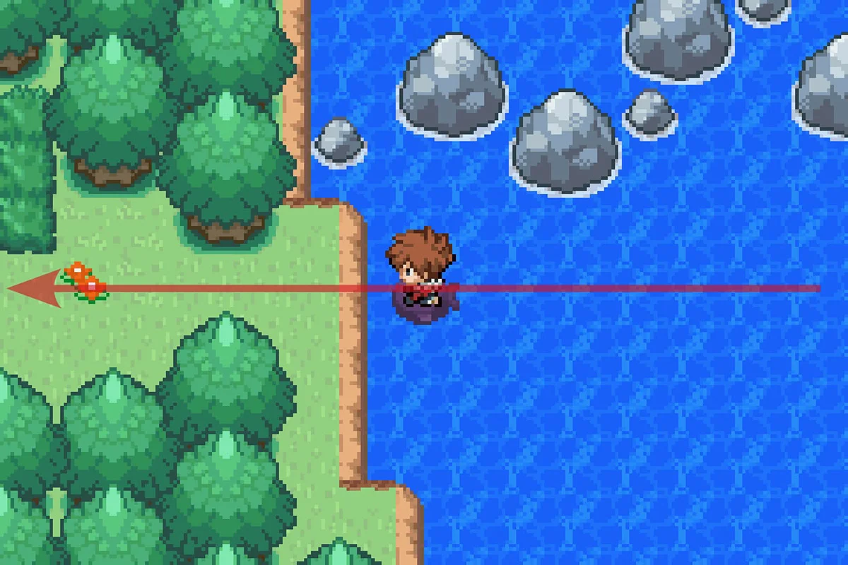 반대편 섬에 상륙. / Pokémon Unbound