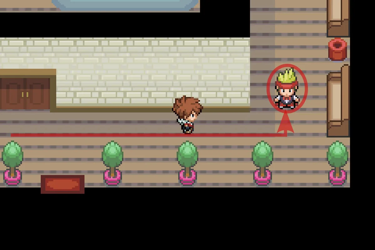 저글러와 대화하는 모습. / Pokémon Unbound