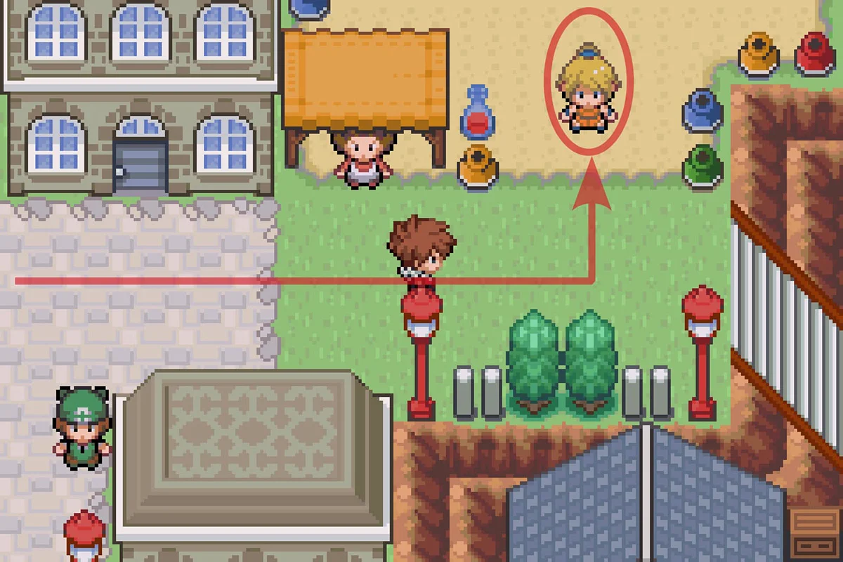 자연의은혜 기술머신을 주는 금발 NPC. / Pokémon Unbound