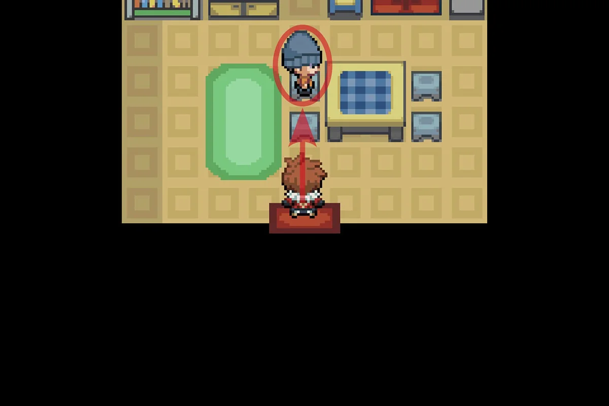 애크러뱃 기술머신을 주는 NPC. / Pokémon Unbound