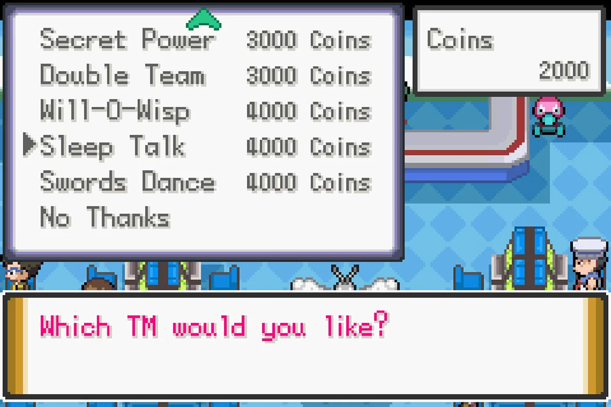 Buying Sleep Talk for 4,000 Coins. / Pokémon Unbound