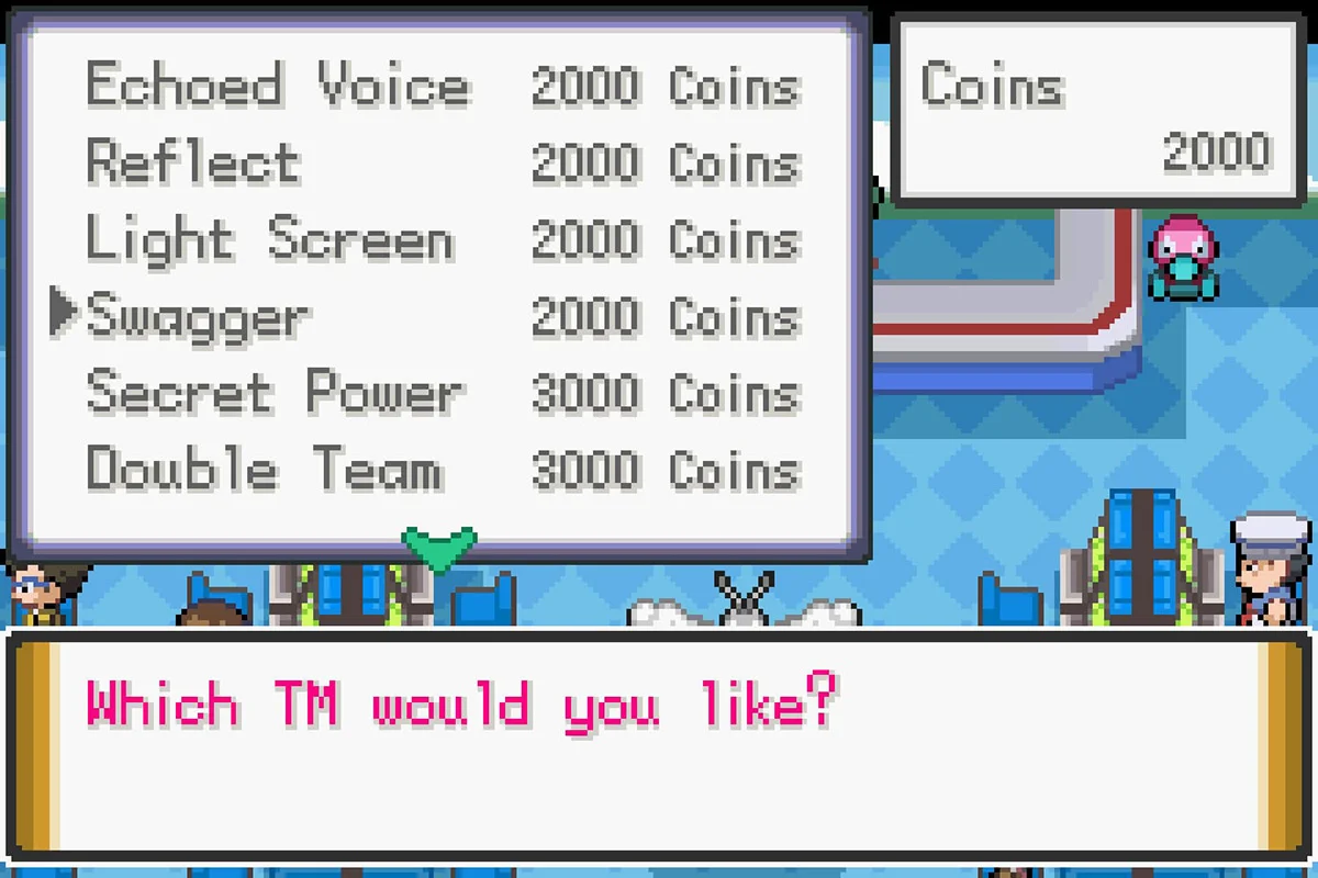 Buying Swagger for 2,000 Coins. / Pokémon Unbound