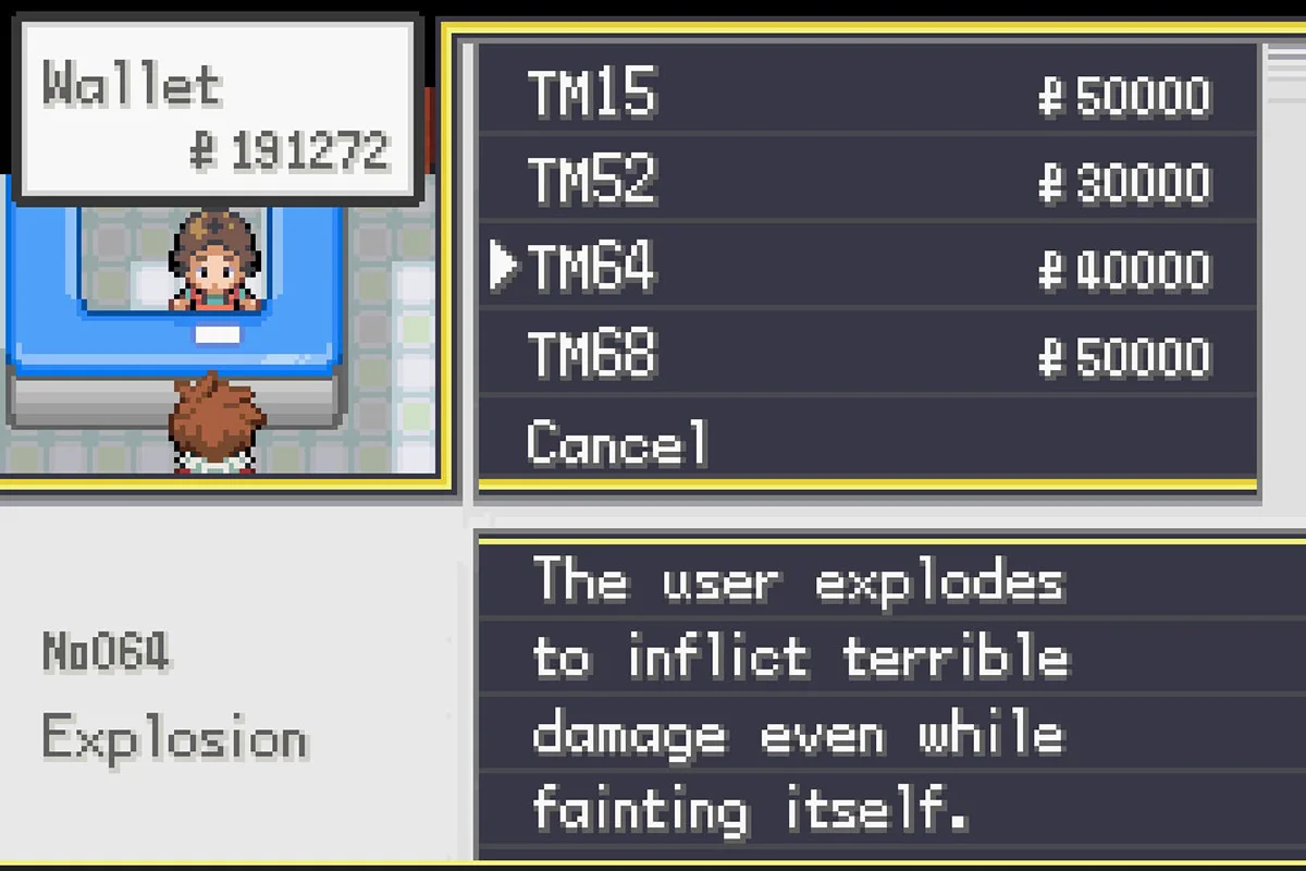 기술머신 대폭발 구입 / 포켓몬 언바운드