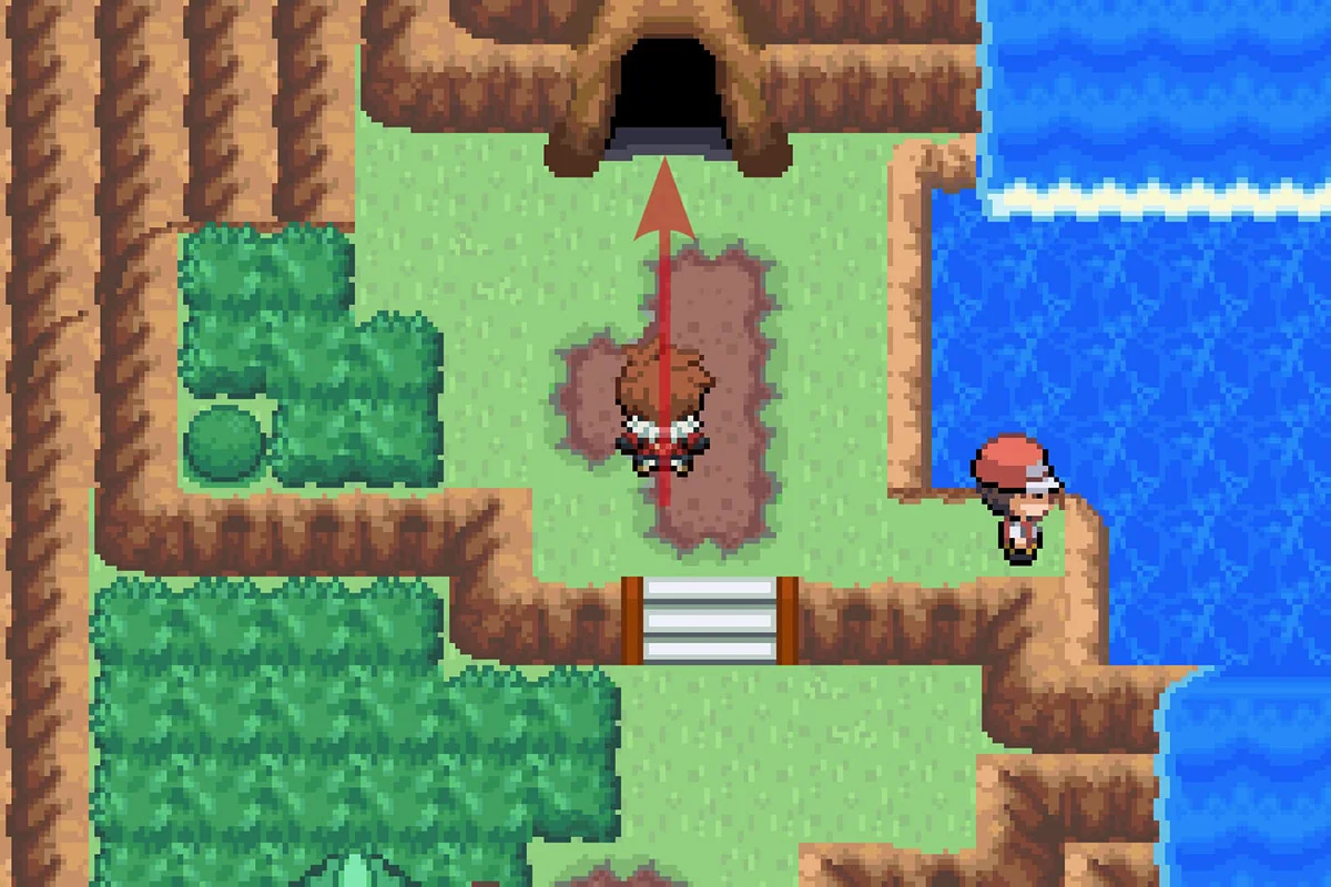 신더 화산 서쪽 입구로 진입 / 포켓몬 언바운드