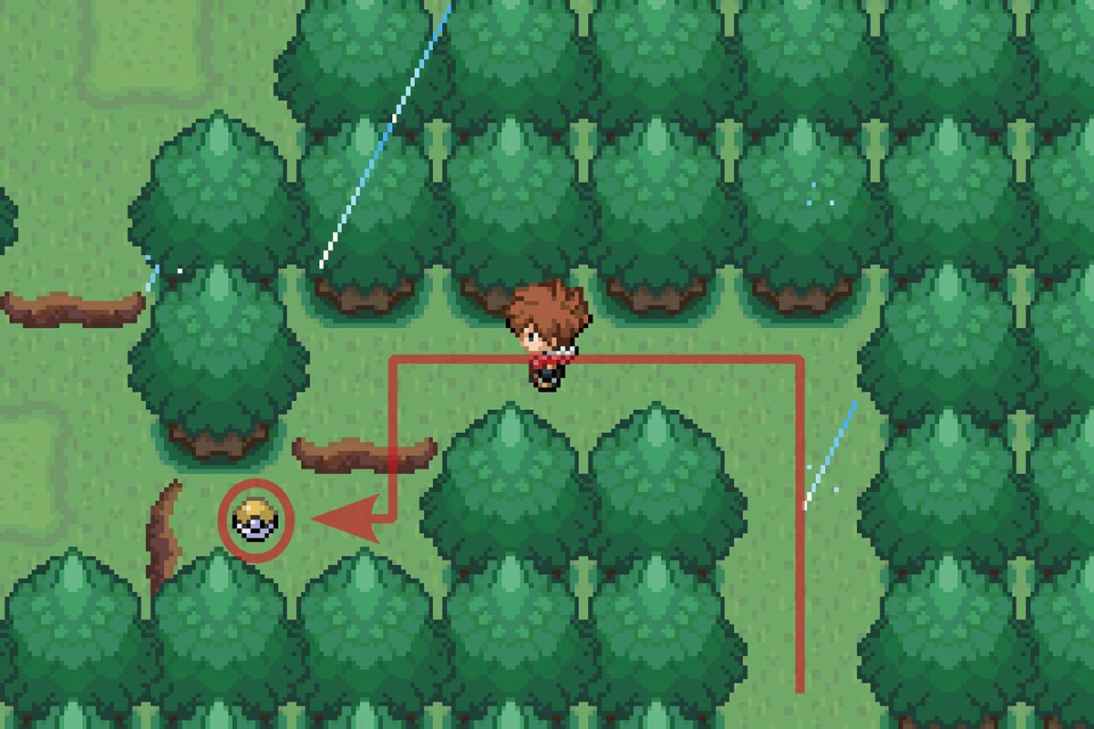 Finding Bullet Seed at the end of the path. / Pokémon Unbound