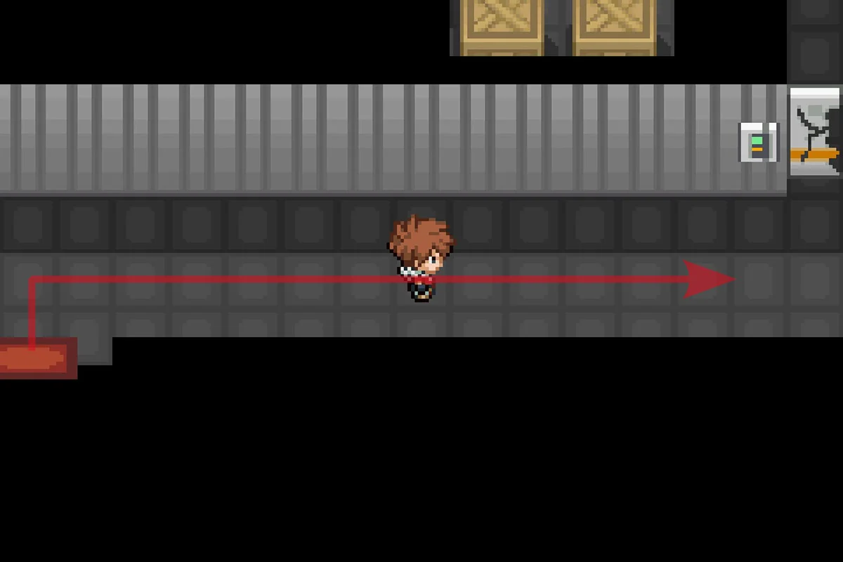 동쪽으로 가는 경로를 따라가는 모습. / Pokémon Unbound