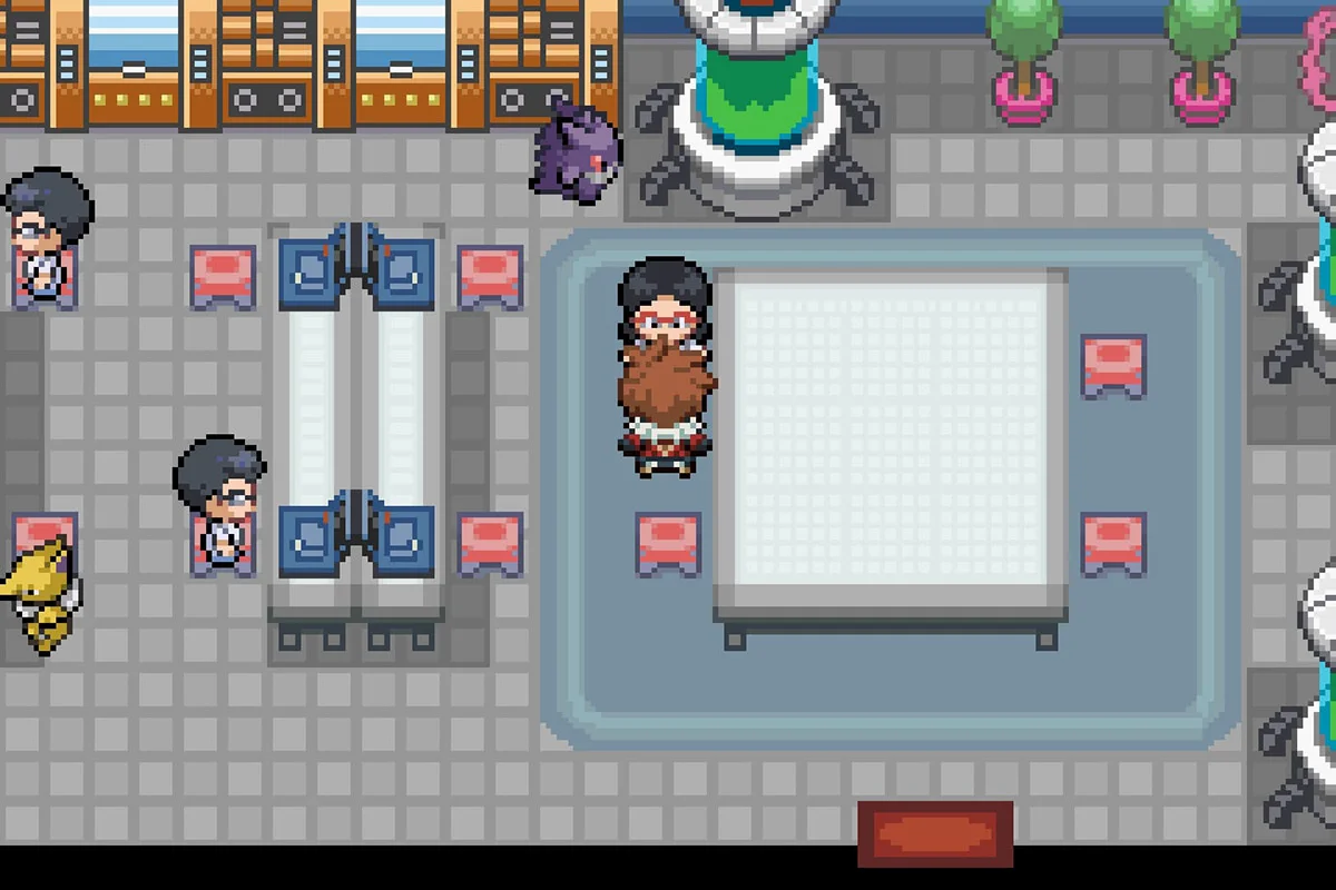 Speaking with the scientist who gives Dream Eater. / Pokémon Unbound