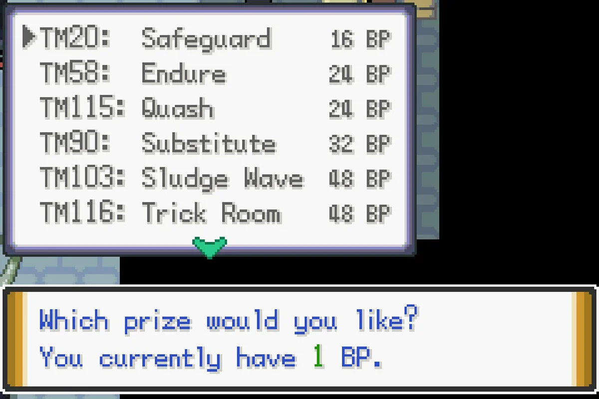 16 배틀 포인트로 신비의부적 획득. / Pokémon Unbound