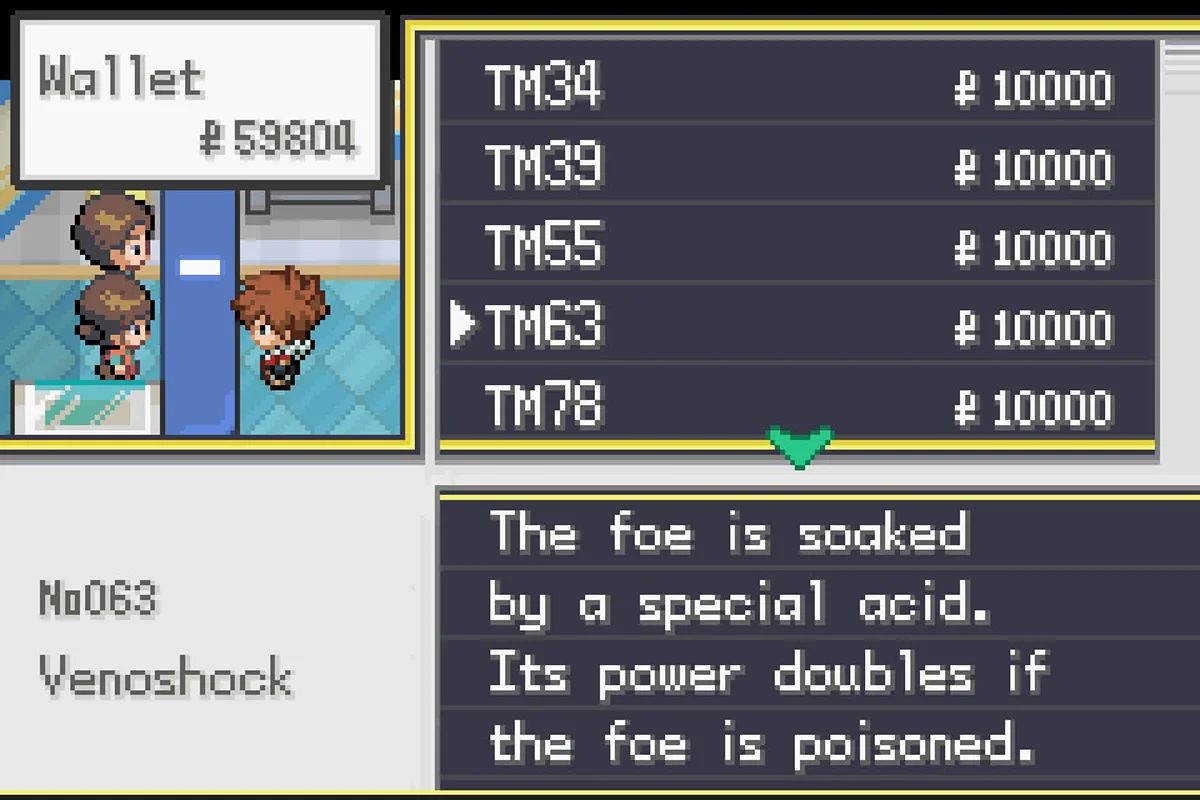 10,000 원에 베놈쇼크 구매. / Pokémon Unbound