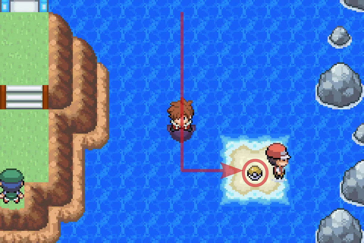 헤롱헤롱 (Attract) TM을 찾는 모습. / Pokémon Unbound