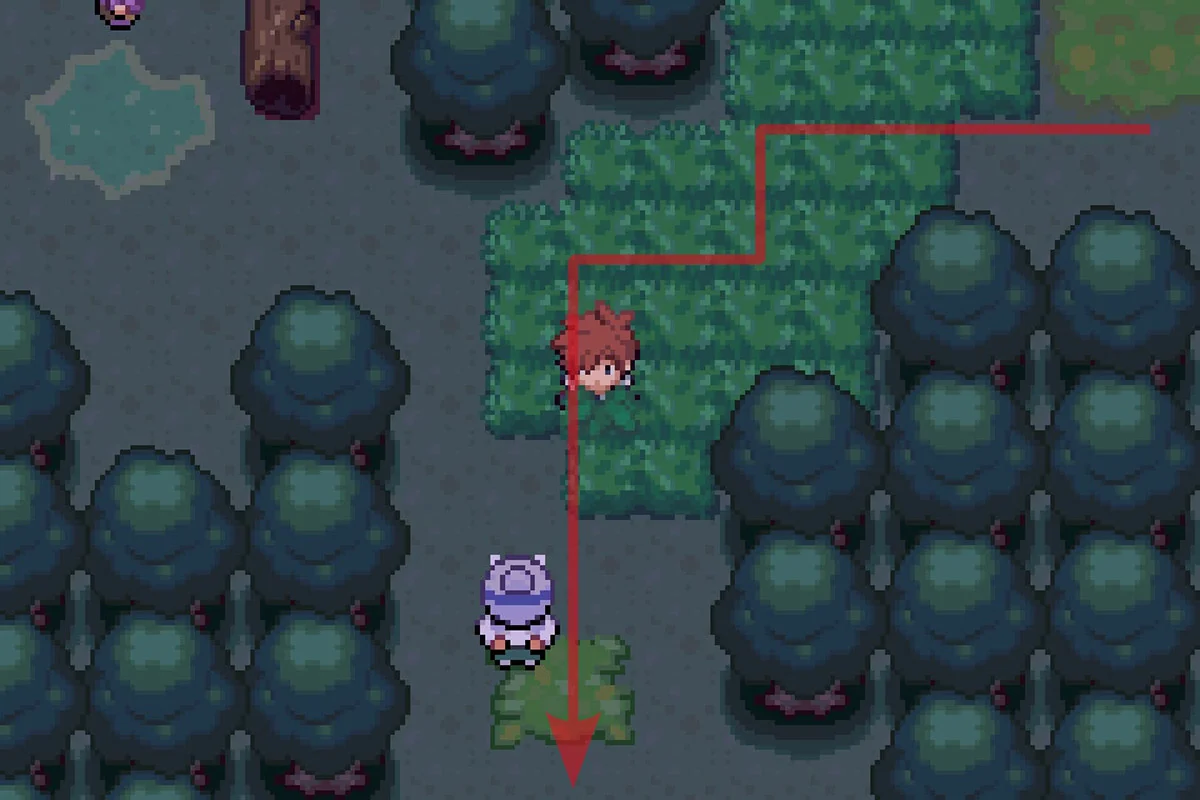 할머니 NPC 쪽으로 이동 / 포켓몬 언바운드