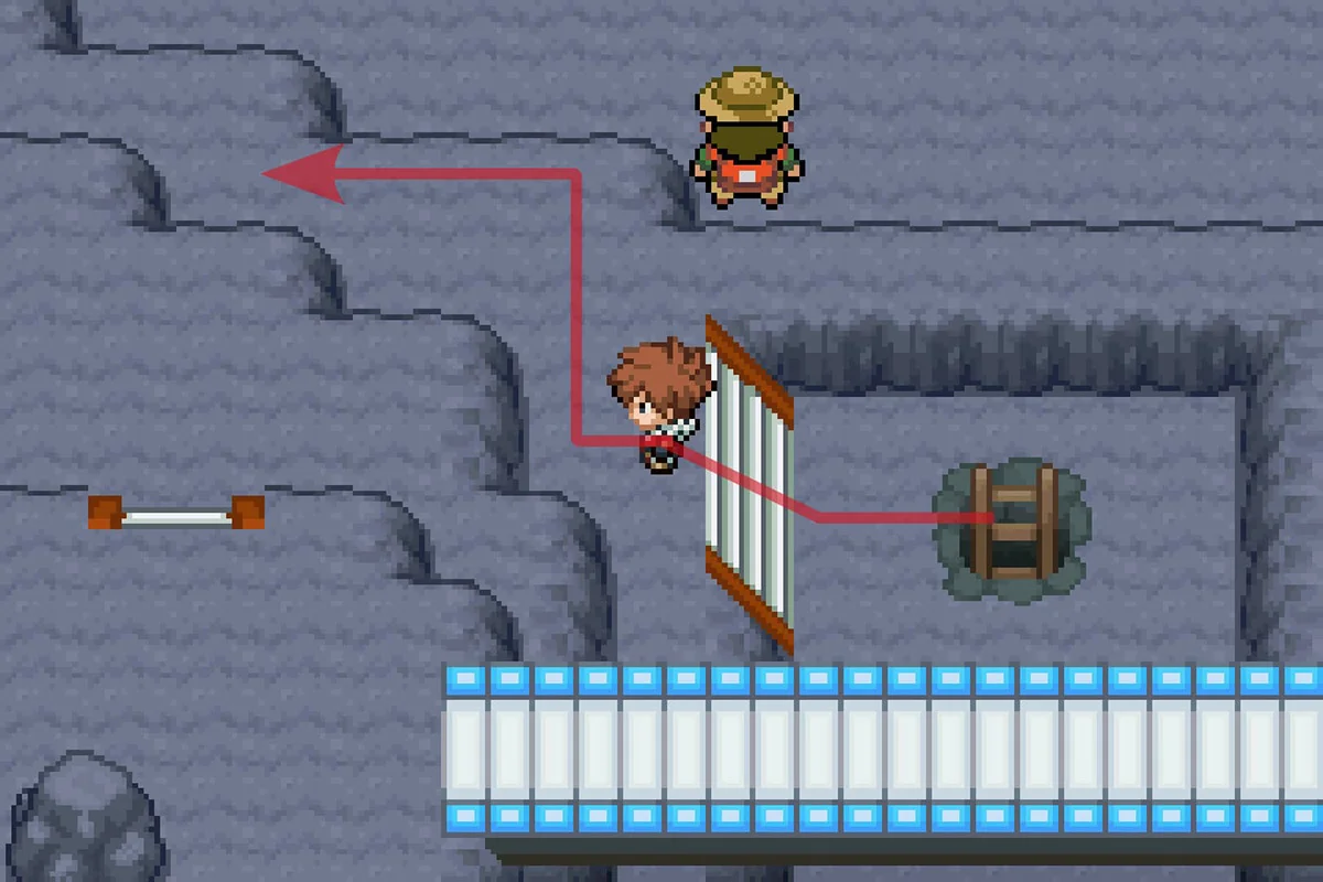 2층 도착 후 서쪽으로 이동 / 포켓몬 언바운드