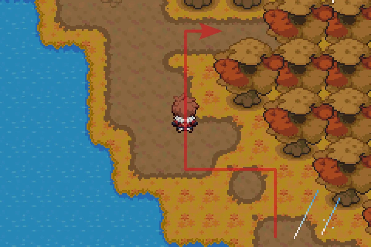 첫 번째 갈림길에서 동쪽으로 이동 / 포켓몬 언바운드