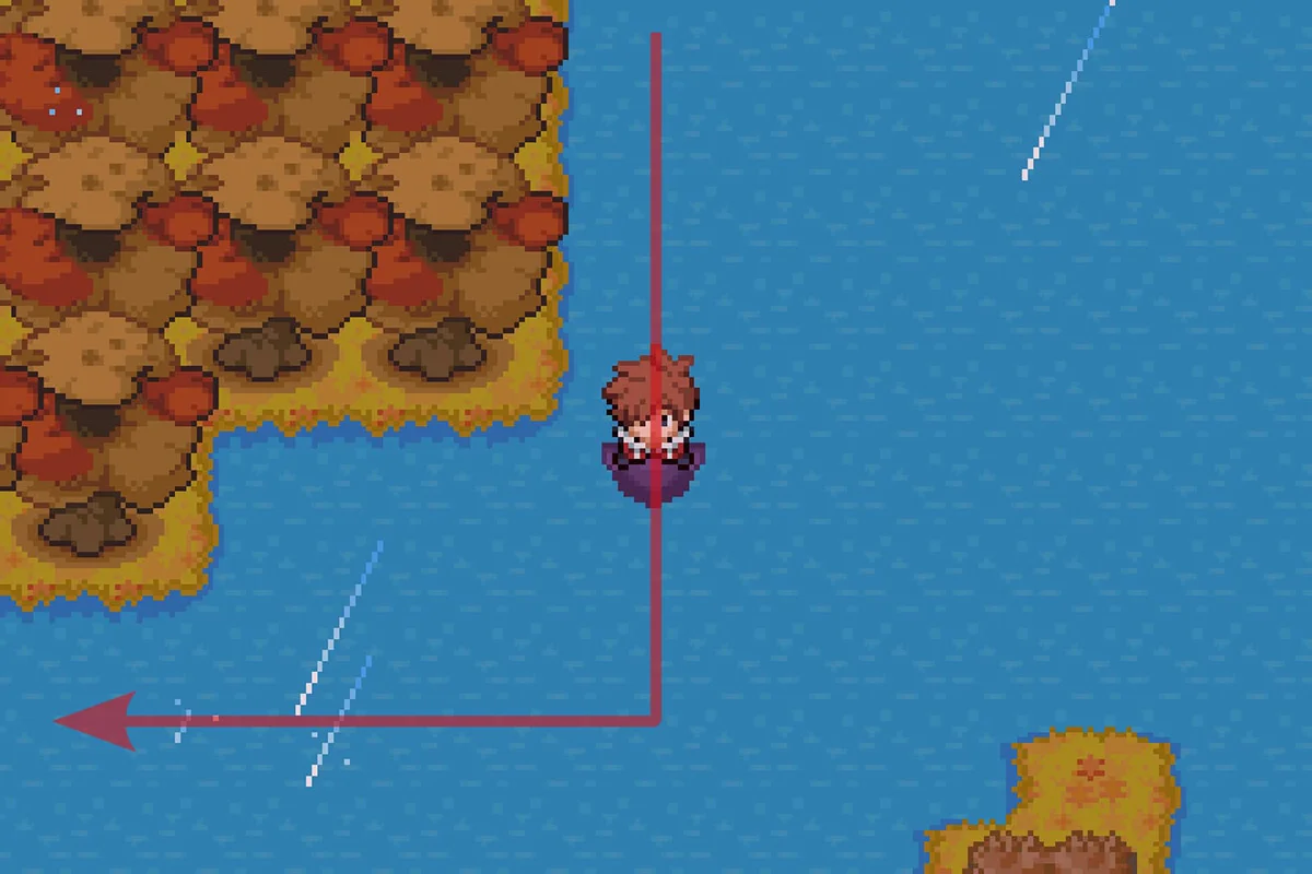 가능할 때 서쪽으로 꺾기. / Pokémon Unbound