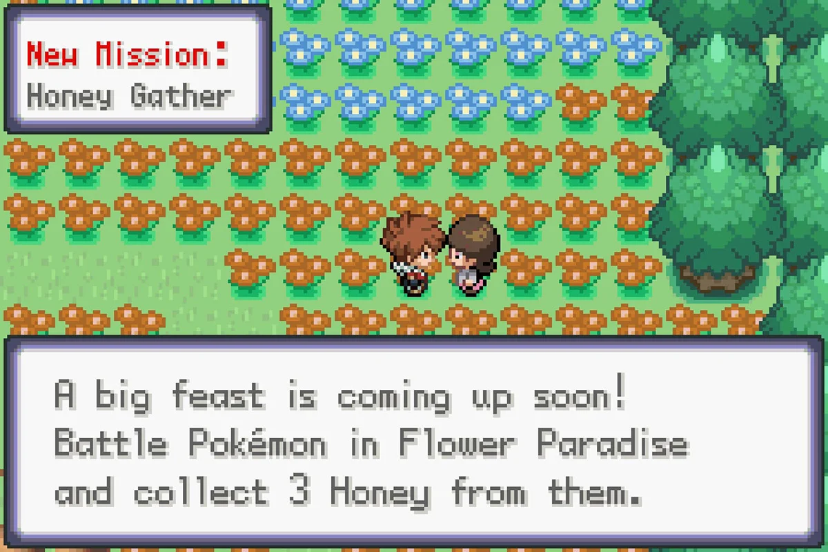 꿀모으기 미션 세부 정보. / Pokémon Unbound