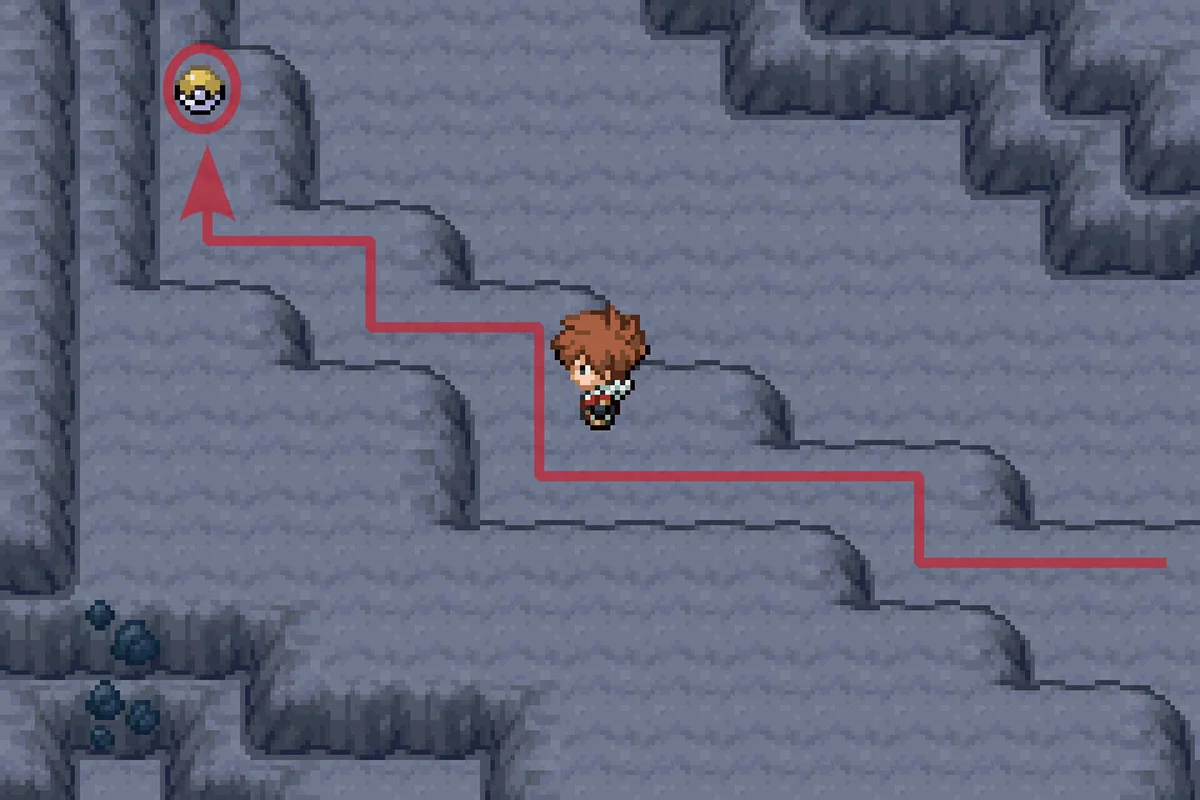 길 끝에서 기술머신 눈사태 발견 / 포켓몬 언바운드