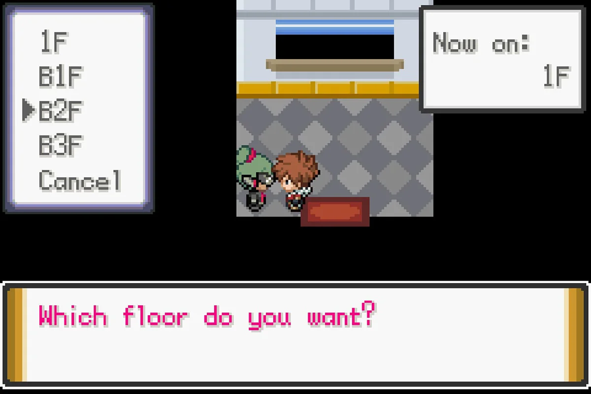 기지의 B2F로 가는 모습. / Pokémon Unbound