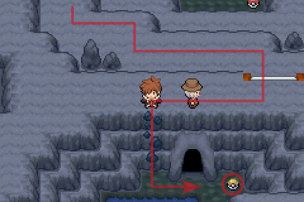 그로우펀치 기술머신을 얻는 모습. / Pokémon Unbound