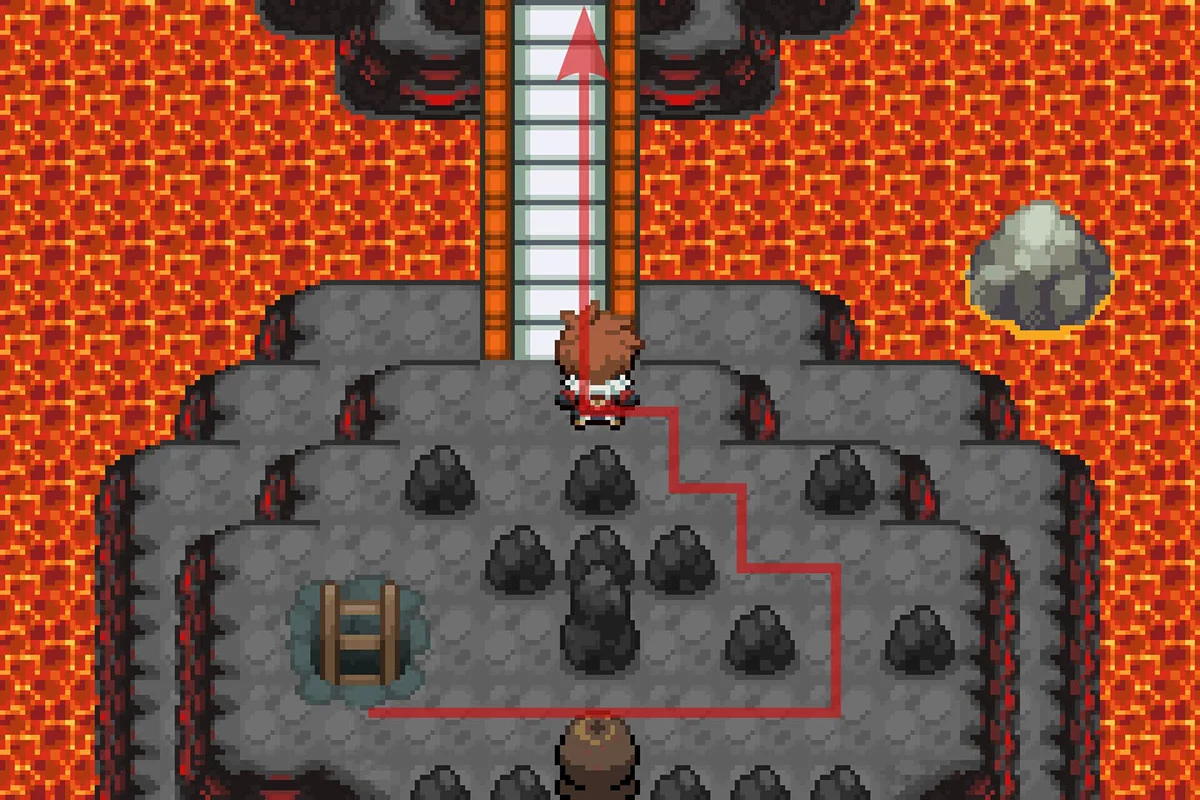 Following the only available path. / Pokémon Unbound