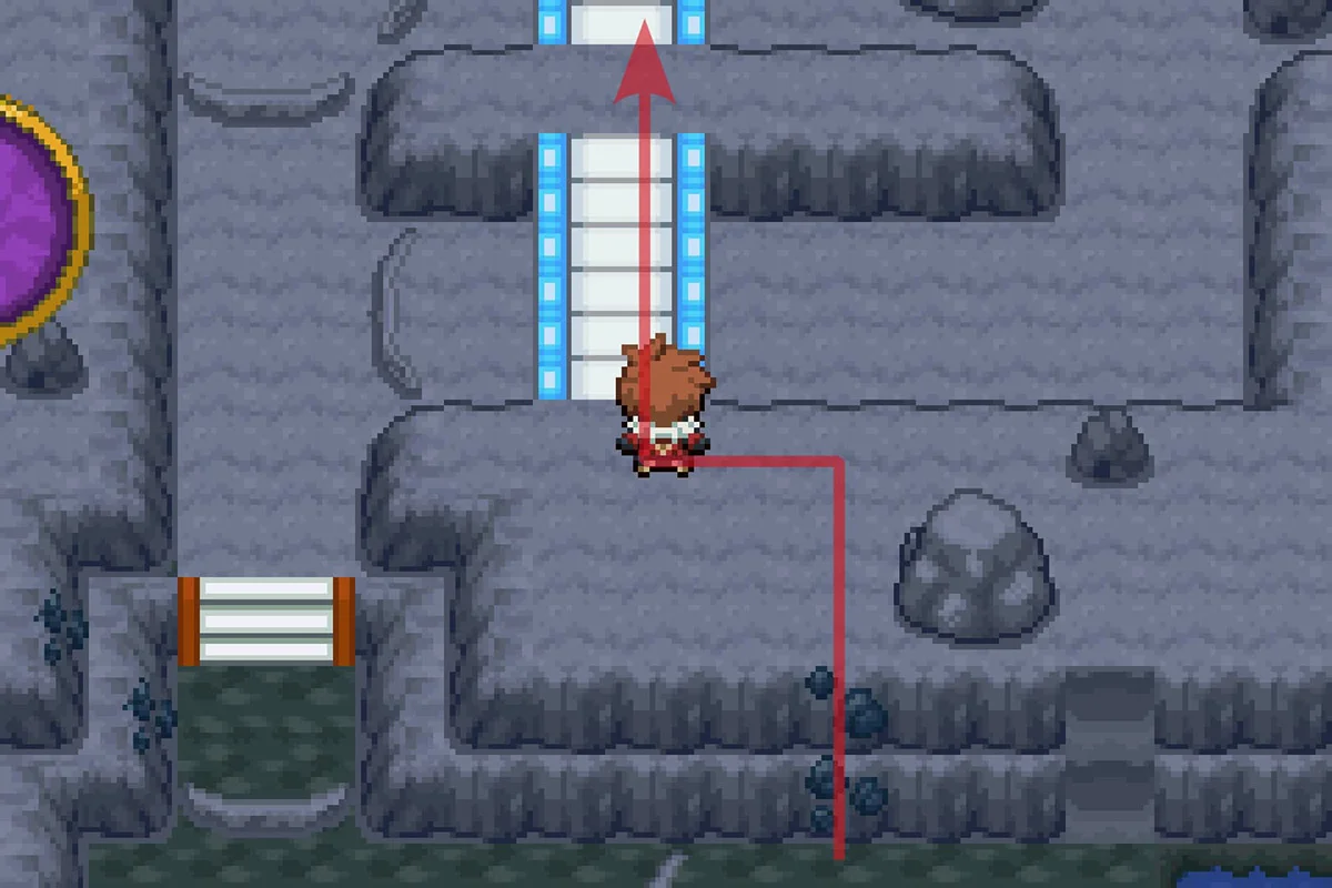 Following the path going North. / Pokémon Unbound