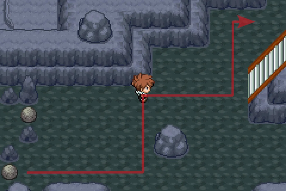 북동쪽 경로를 타는 모습. / Pokémon Unbound