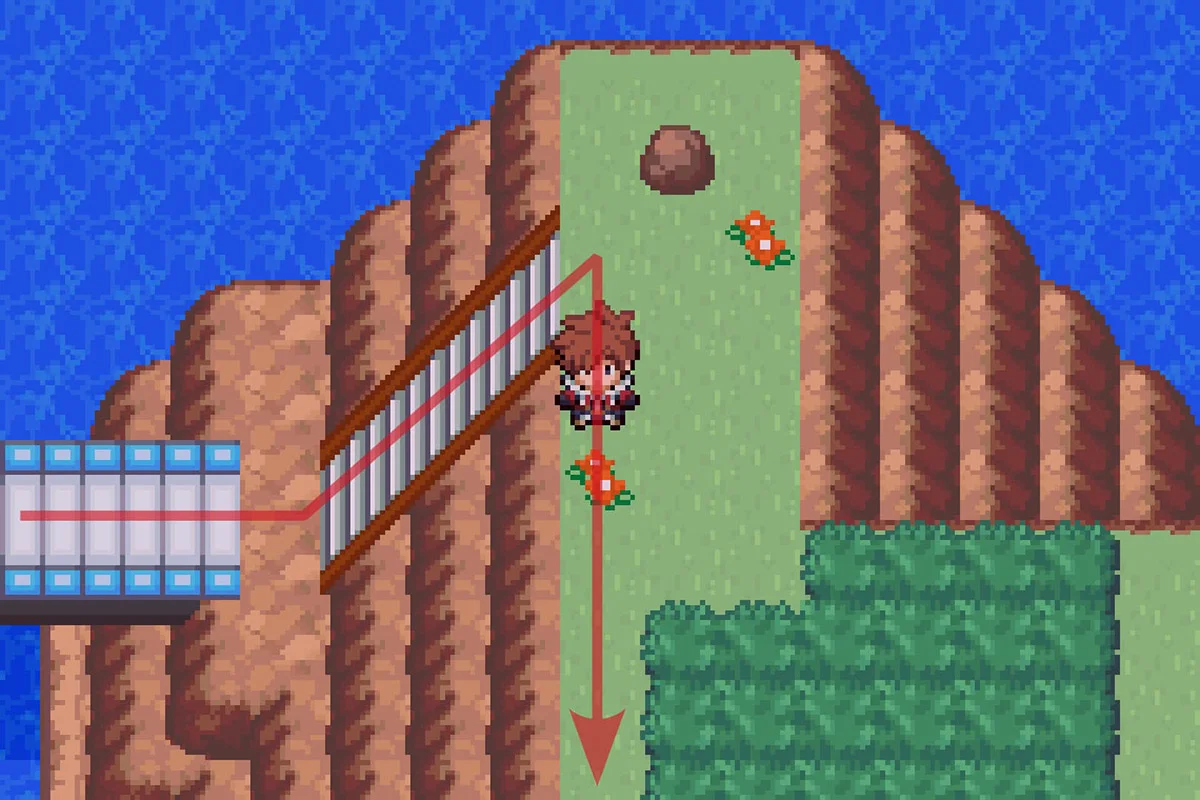 Walking South past the tall grass. / Pokémon Unbound