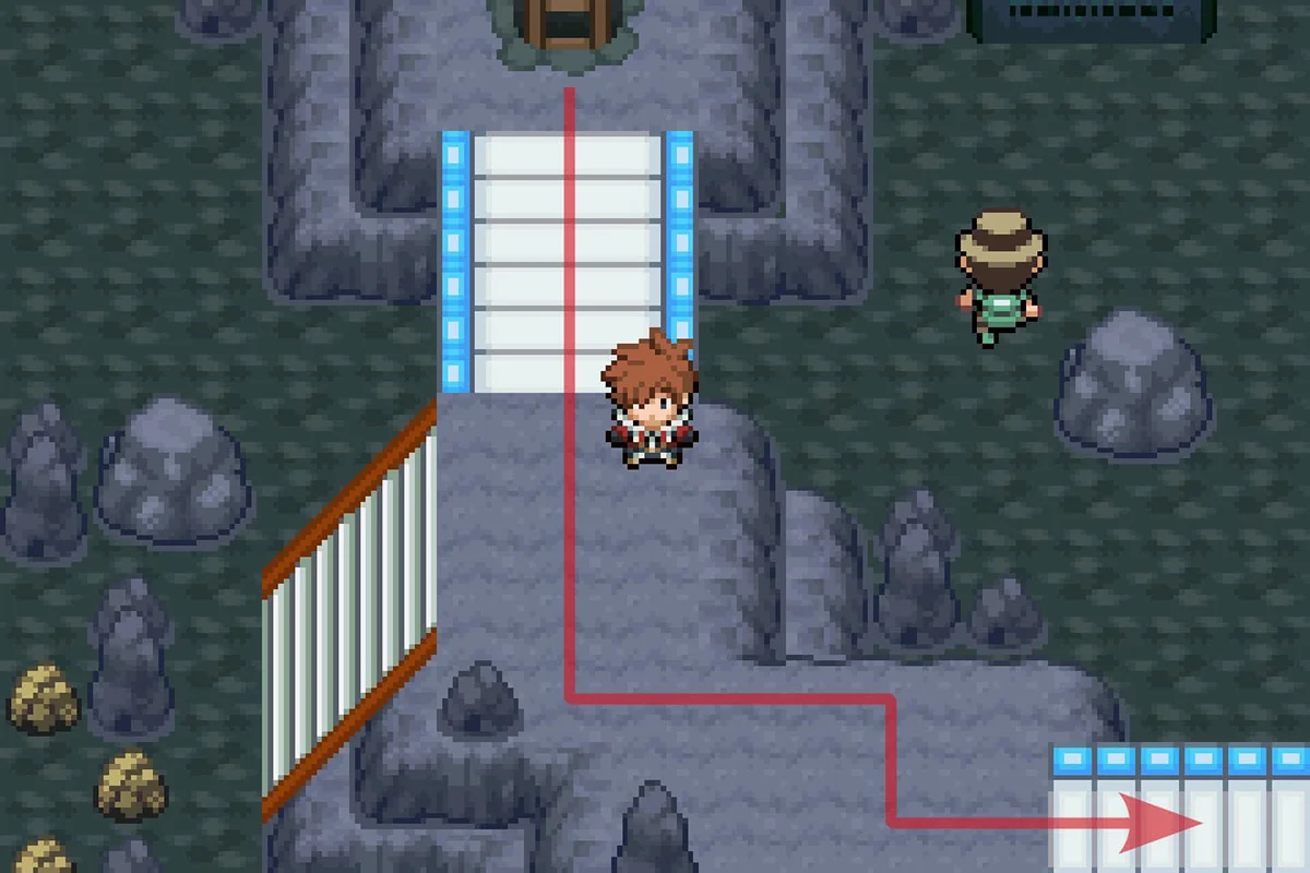 첫 번째 갈림길에서 동쪽으로 이동 / 포켓몬 언바운드