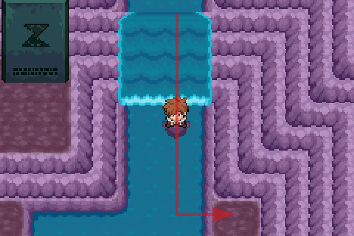 폭포에서 내려오기 / 포켓몬 언바운드