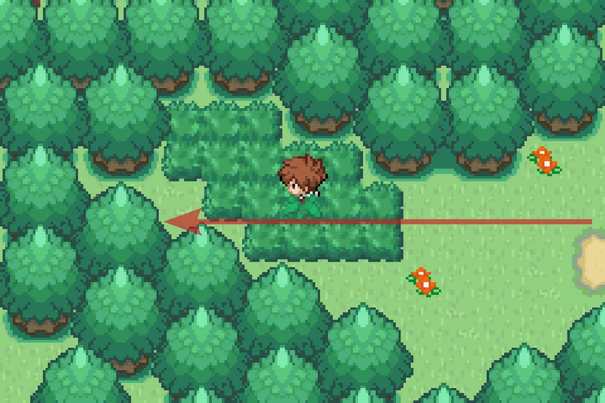 길의 끝에서 솔라빔 기술머신 발견. / Pokémon Unbound