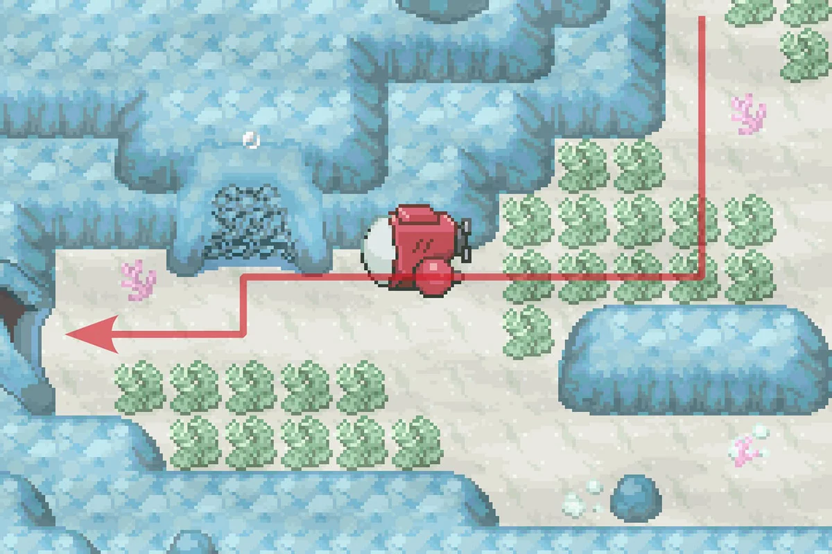 계속 전진하기 위해 또 다른 통로를 이용하는 모습. / Pokémon Unbound