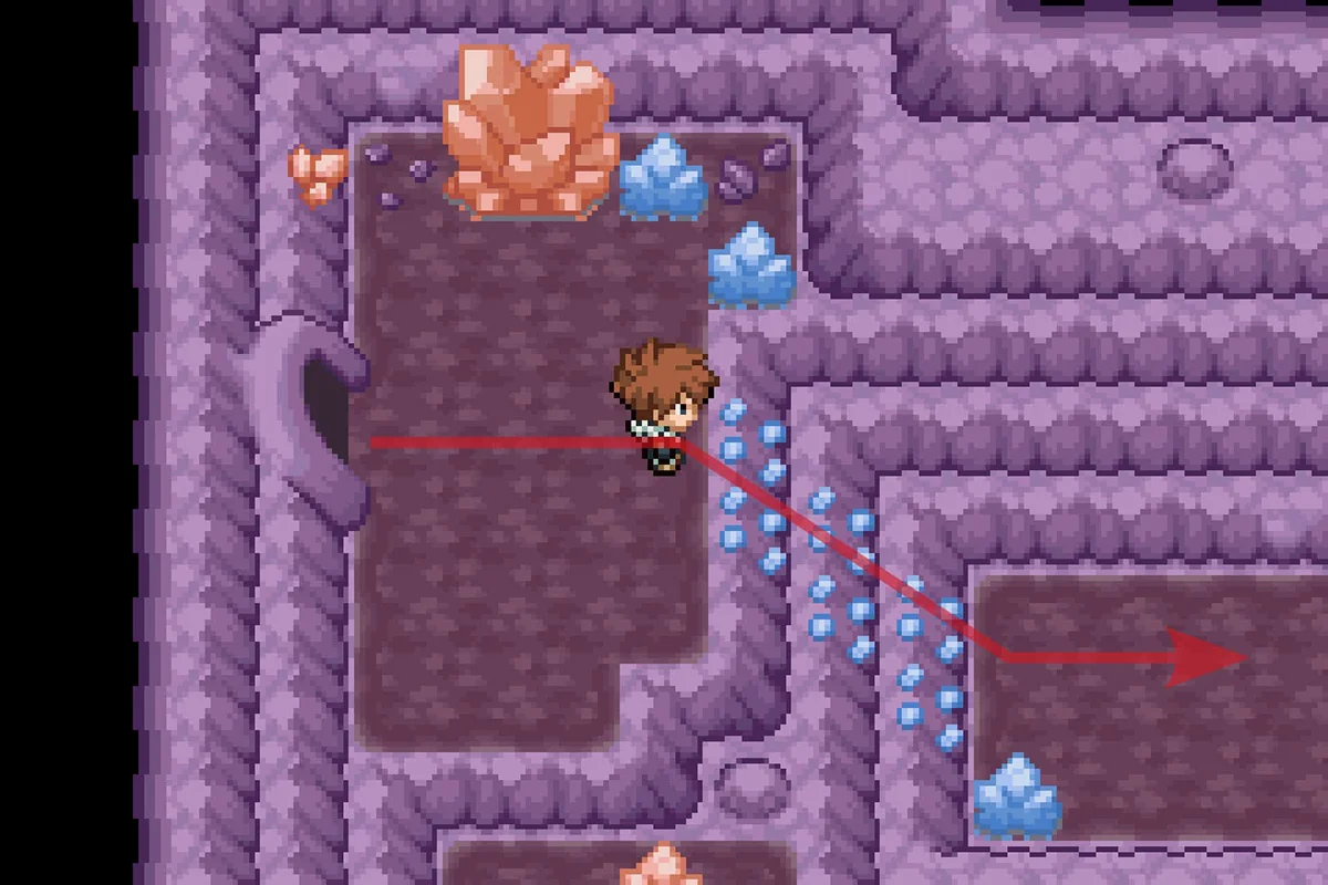 락클라임을 사용하여 동쪽으로 이동 / 포켓몬 언바운드