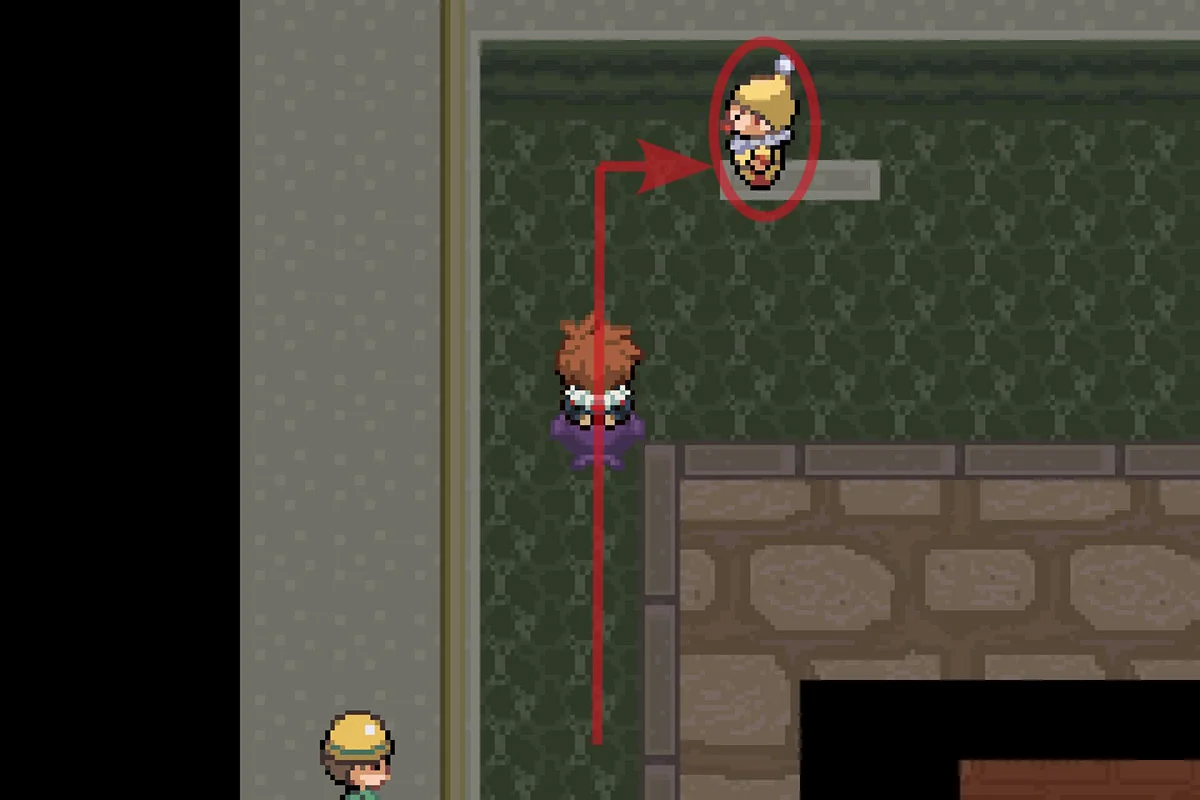 안개제거 기술머신을 주는 광대 NPC. / Pokémon Unbound