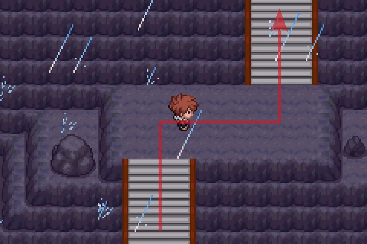 선형 경로를 계속하는 모습. / Pokémon Unbound