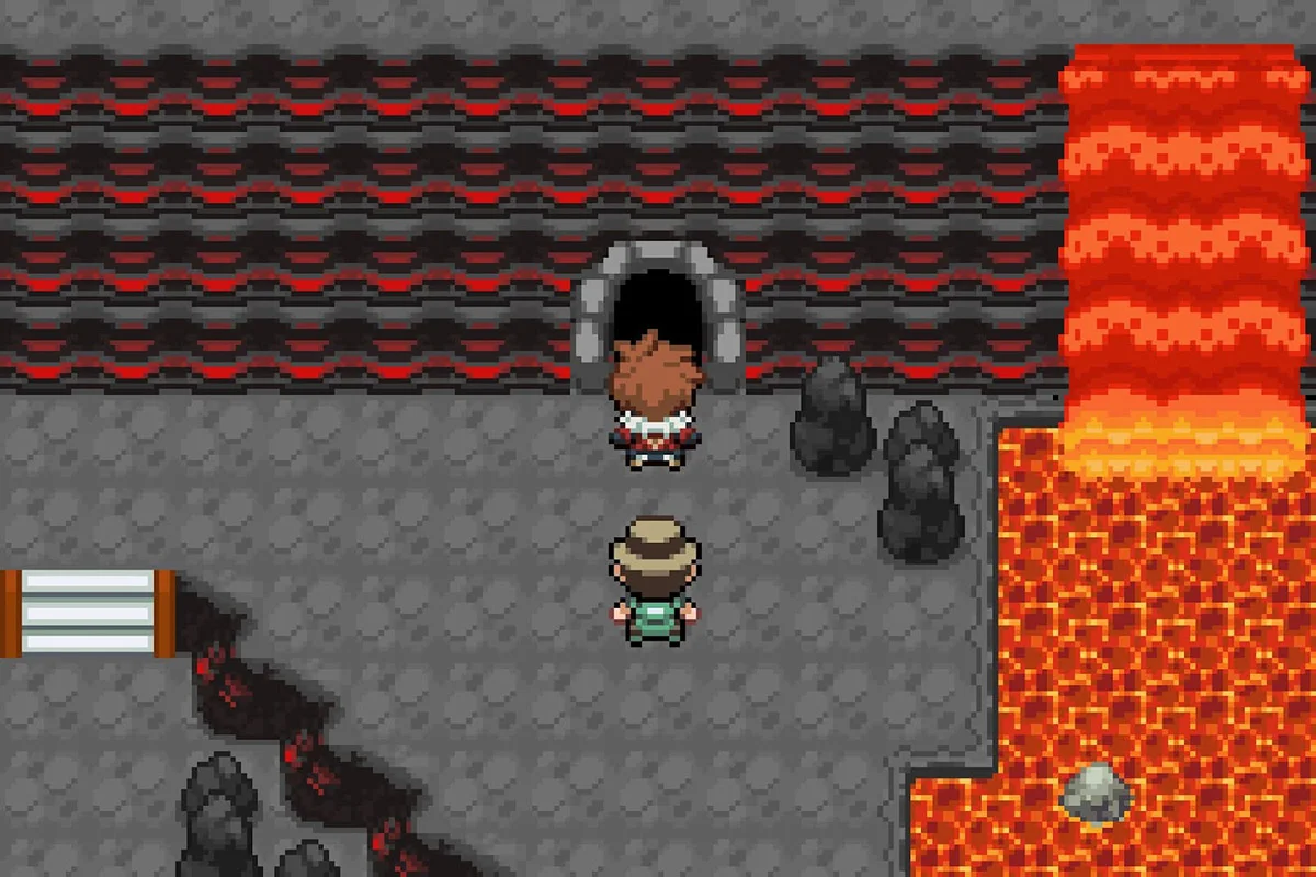 Cinder Volcano stone tablet location. / Pokémon Unbound