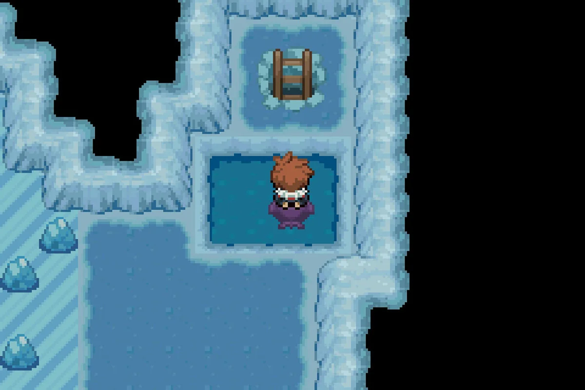 Icy Hole Raid Den location. / Pokémon Unbound