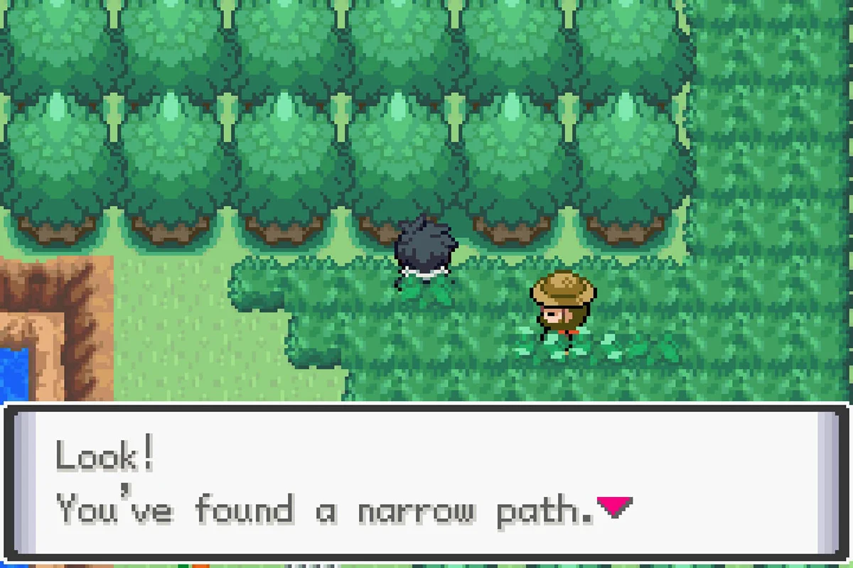 The path leading to the Route 12 Raid Den. / Pokémon Unbound