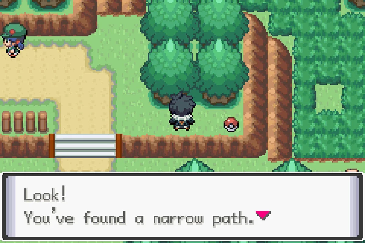 The path leading to the Route 6 Raid Den. / Pokémon Unbound